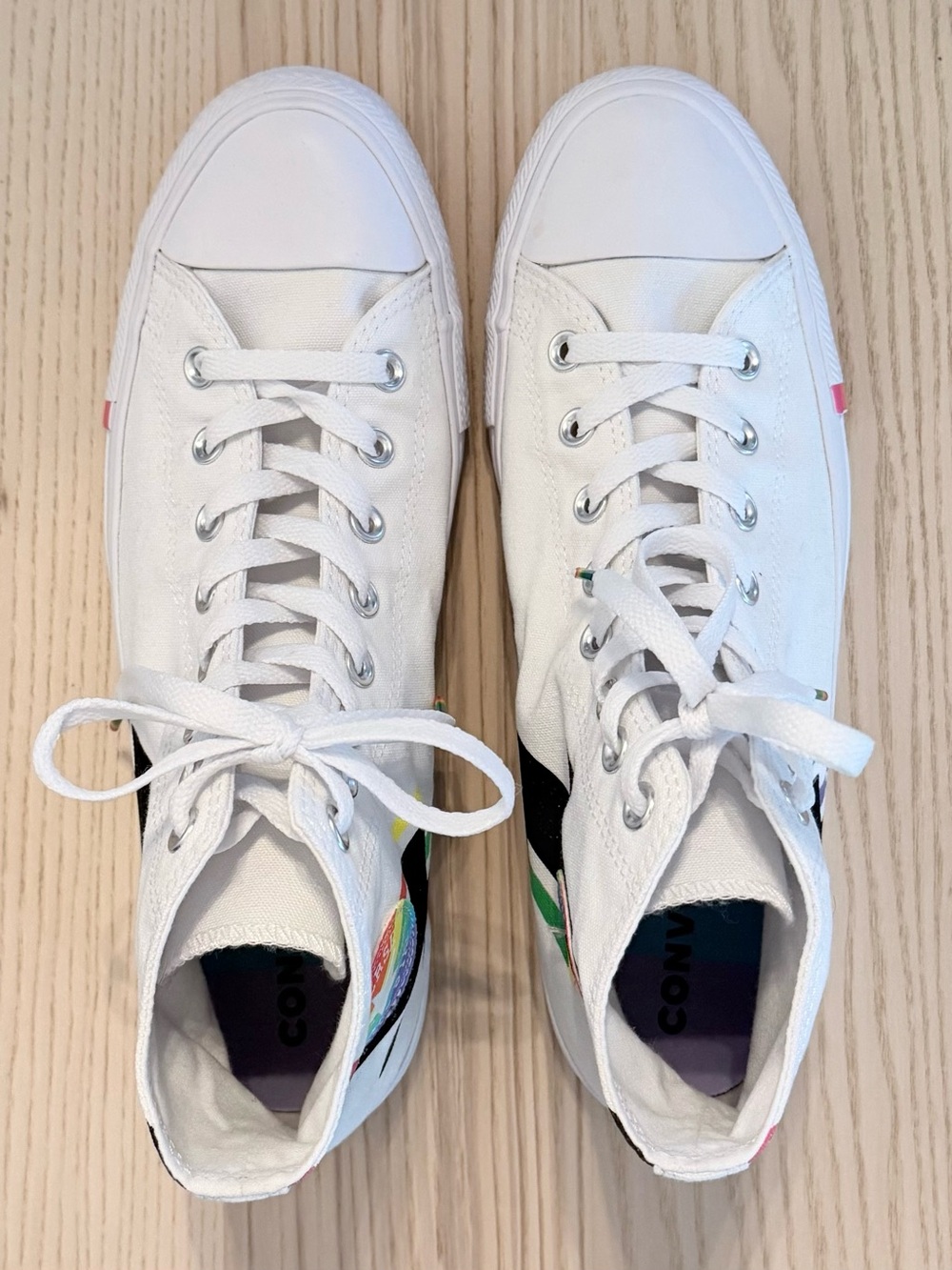 Converse Chuck Taylor All Star High Pride Lightning Bolt Sneakers M10/W12 - Picture 4 of 11